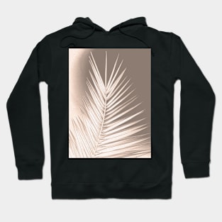 Palm leaf print, earth colors, chalk effect Hoodie